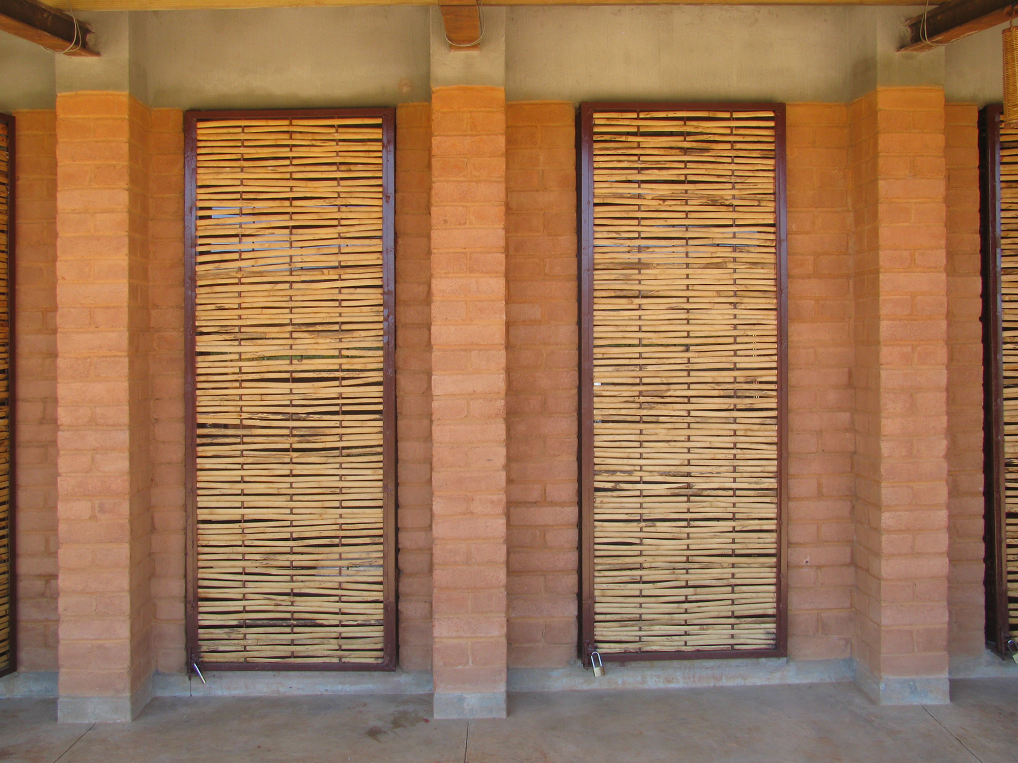 bamboo shutters detail