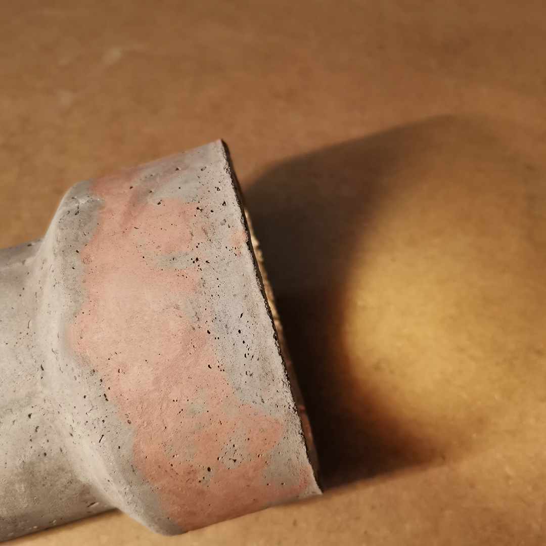 black clay sustainable lamp design