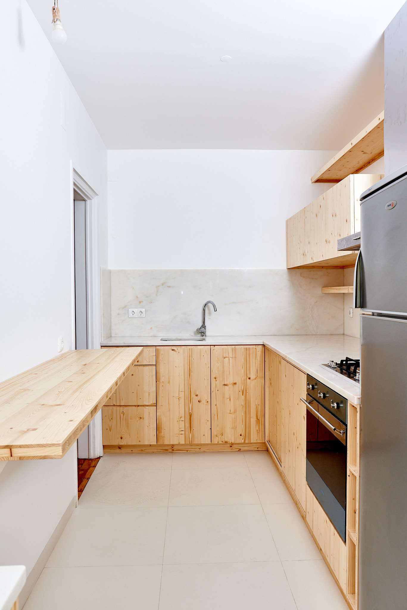 apartment renovation with natural materials