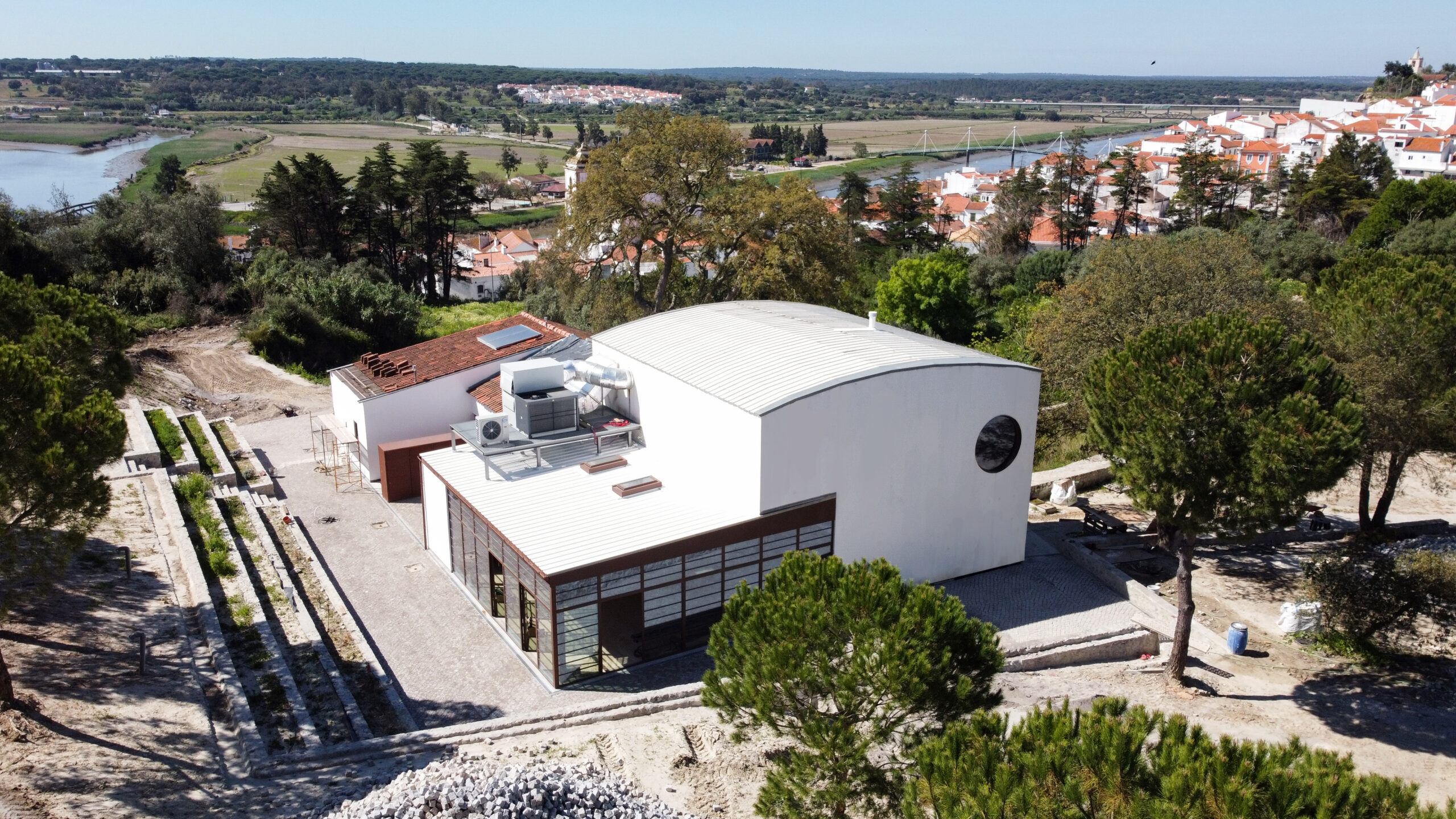 rebuilding an old factory in alentejo with energy and water circular lifecycle and bio based materials and sustainable technologies