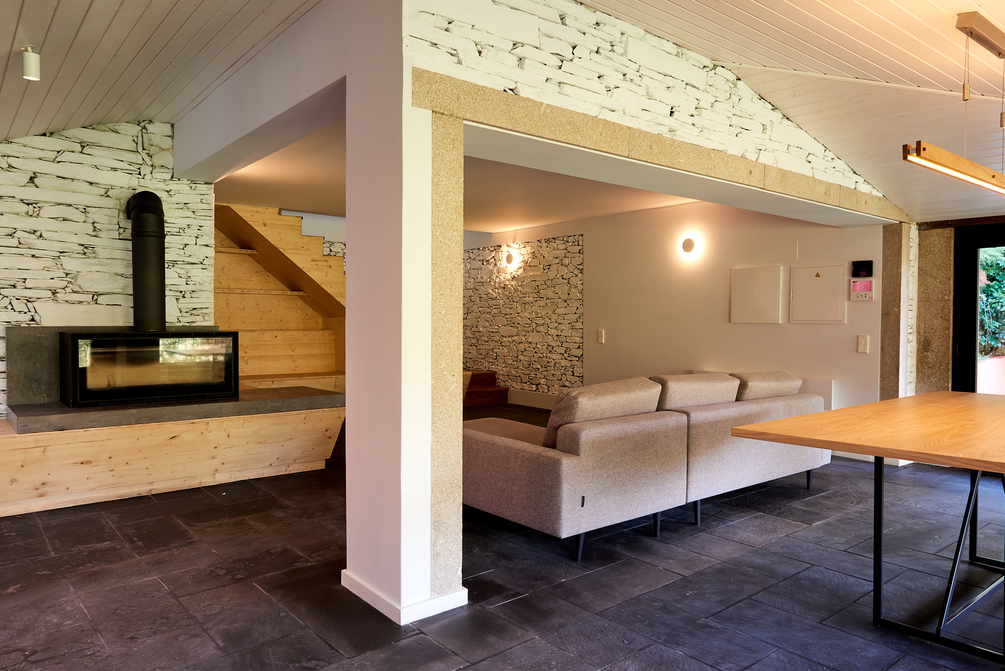 Self-Sufficient Living, Arouca - After: Integrated living and crafted materials