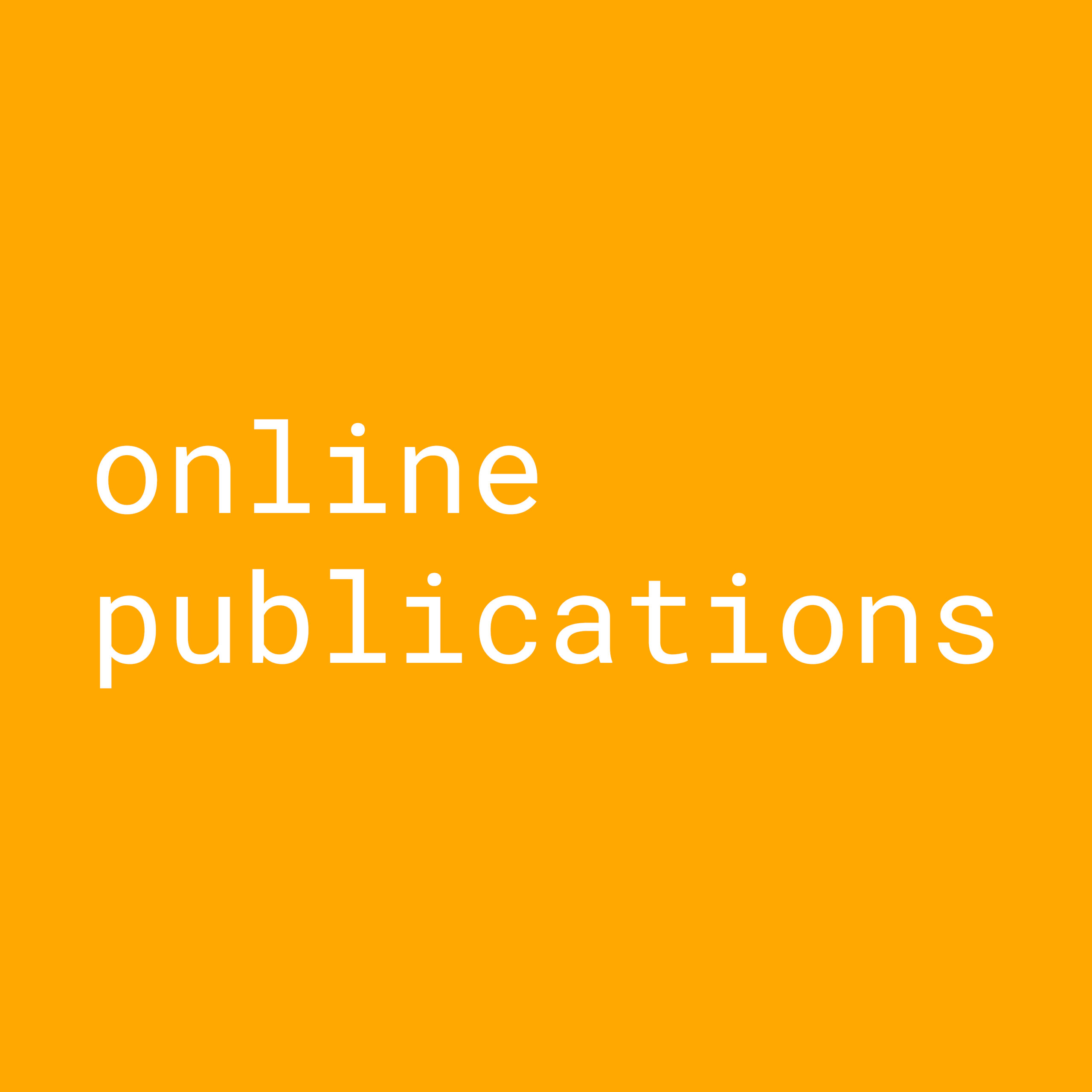 CAS Studio - online publications